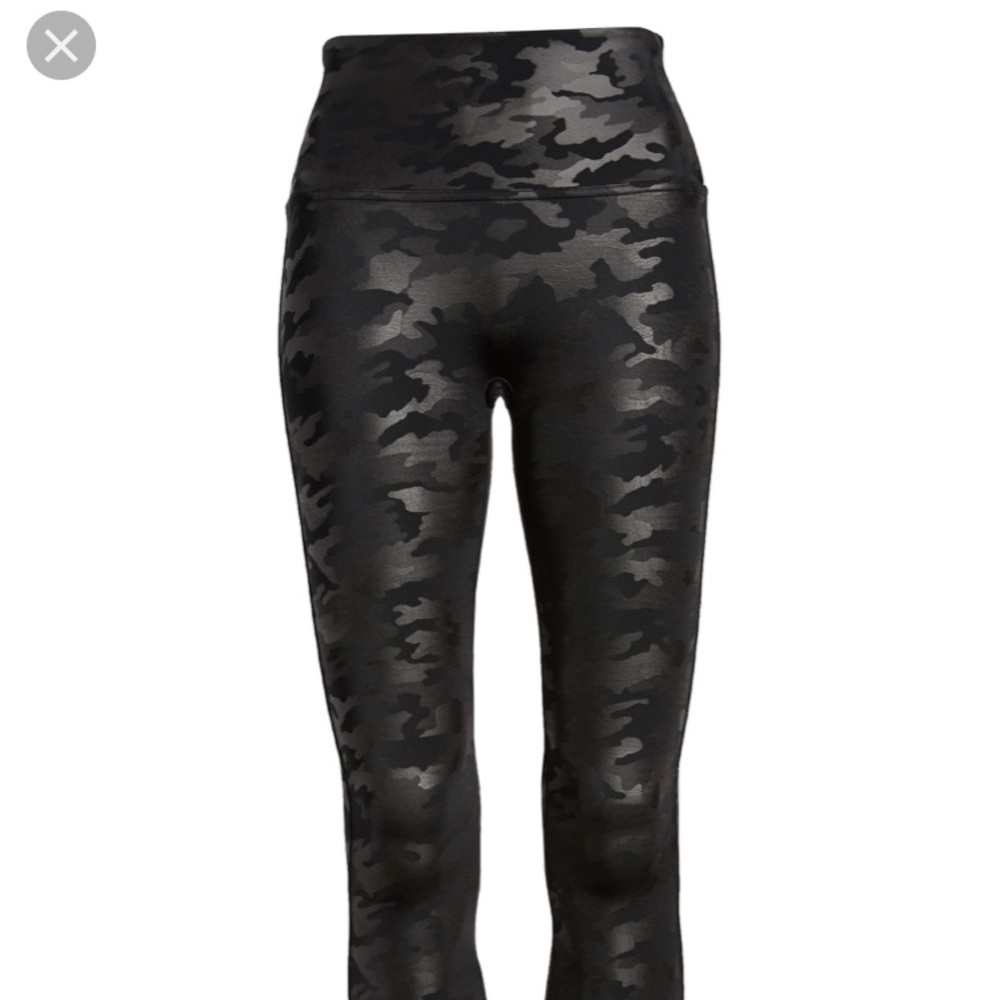 Camo Faux Leather Spanx